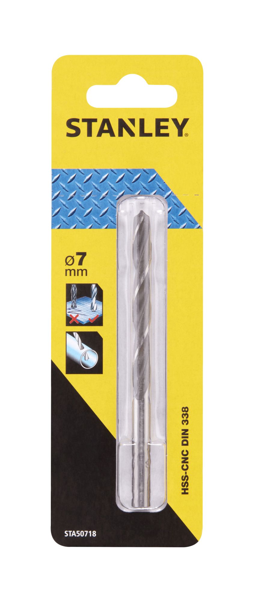 Broca HSS-CNC para metal  ø 7mm