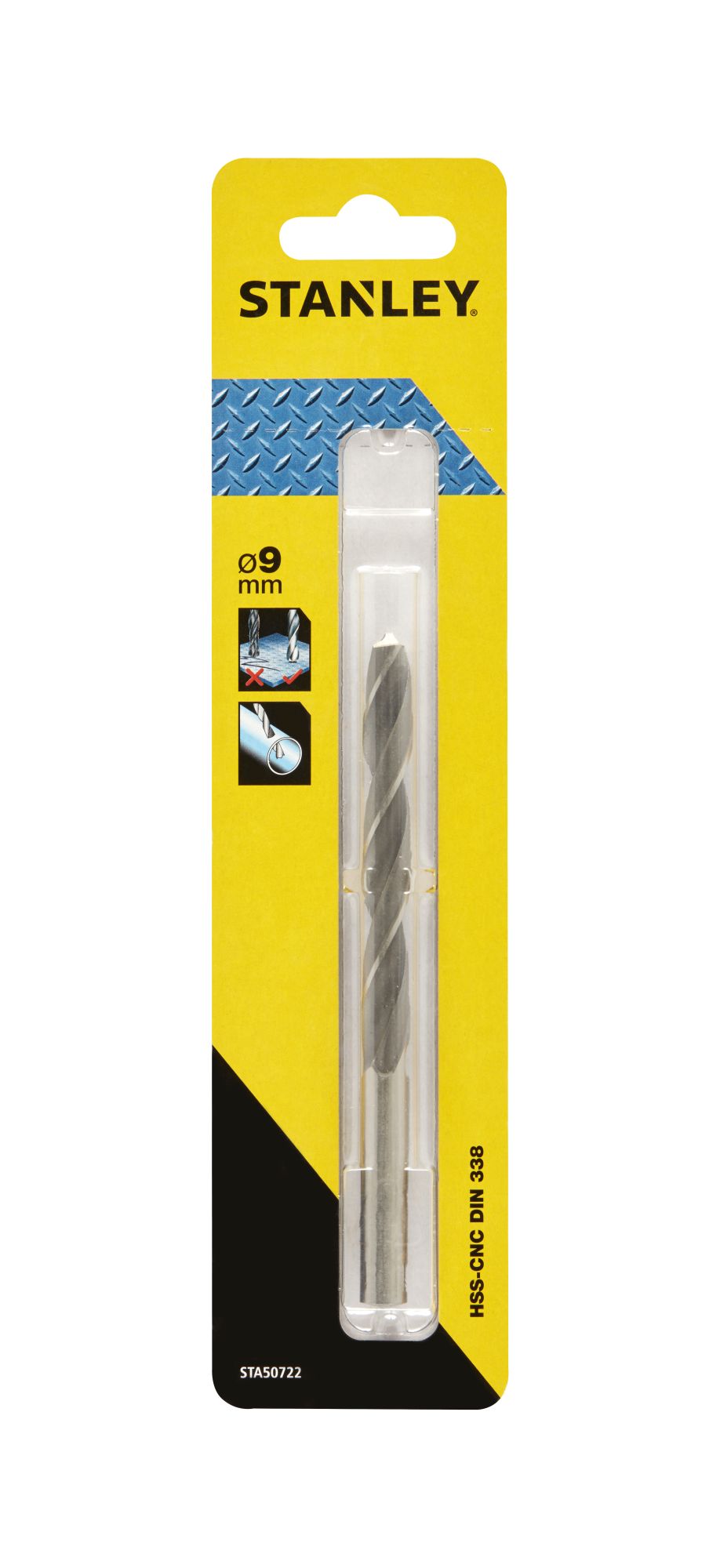 Broca HSS-CNC para metal  ø 9mm