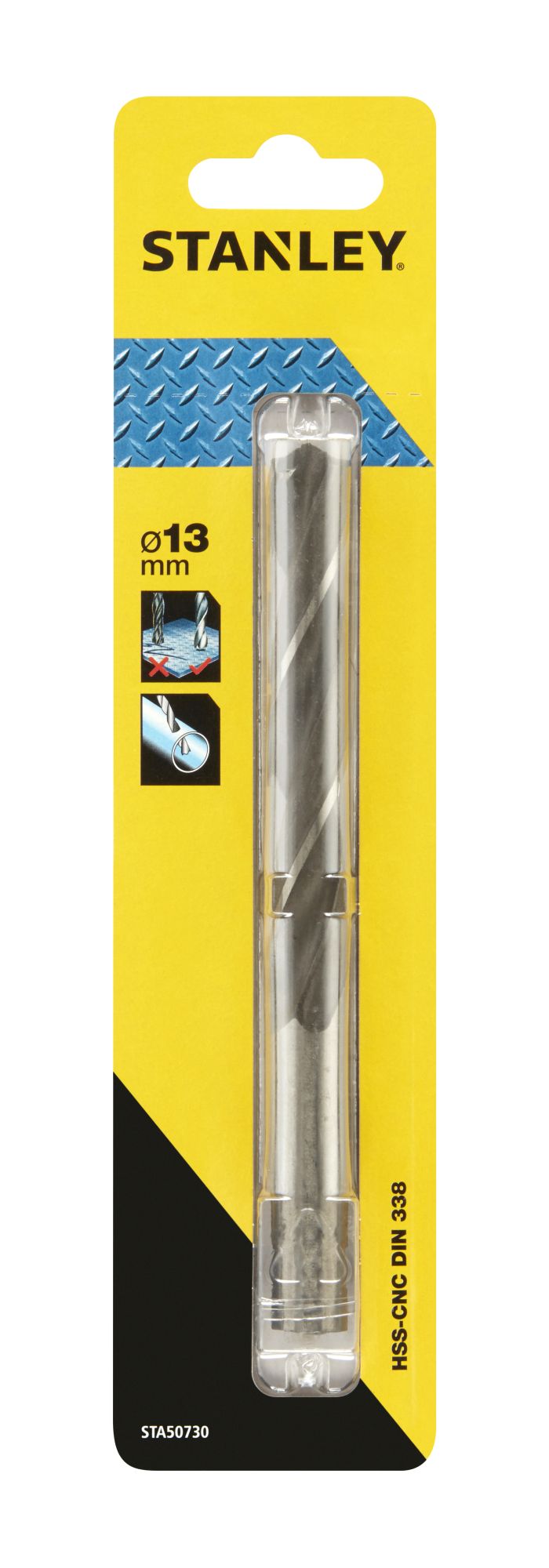 Broca HSS-CNC para metal ø 13mm