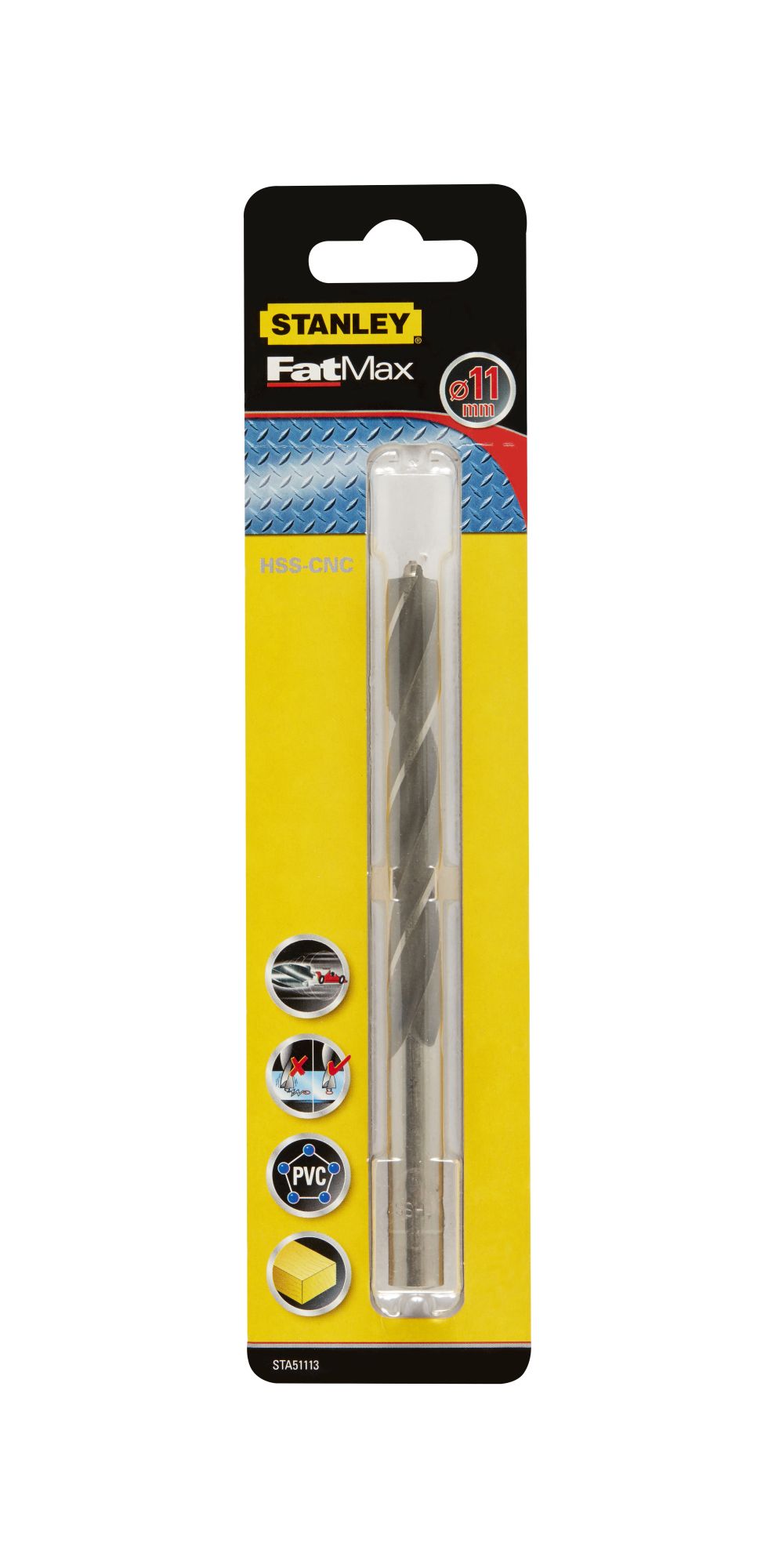 Broca HSS-CNC  con punta piloto ø 11mm