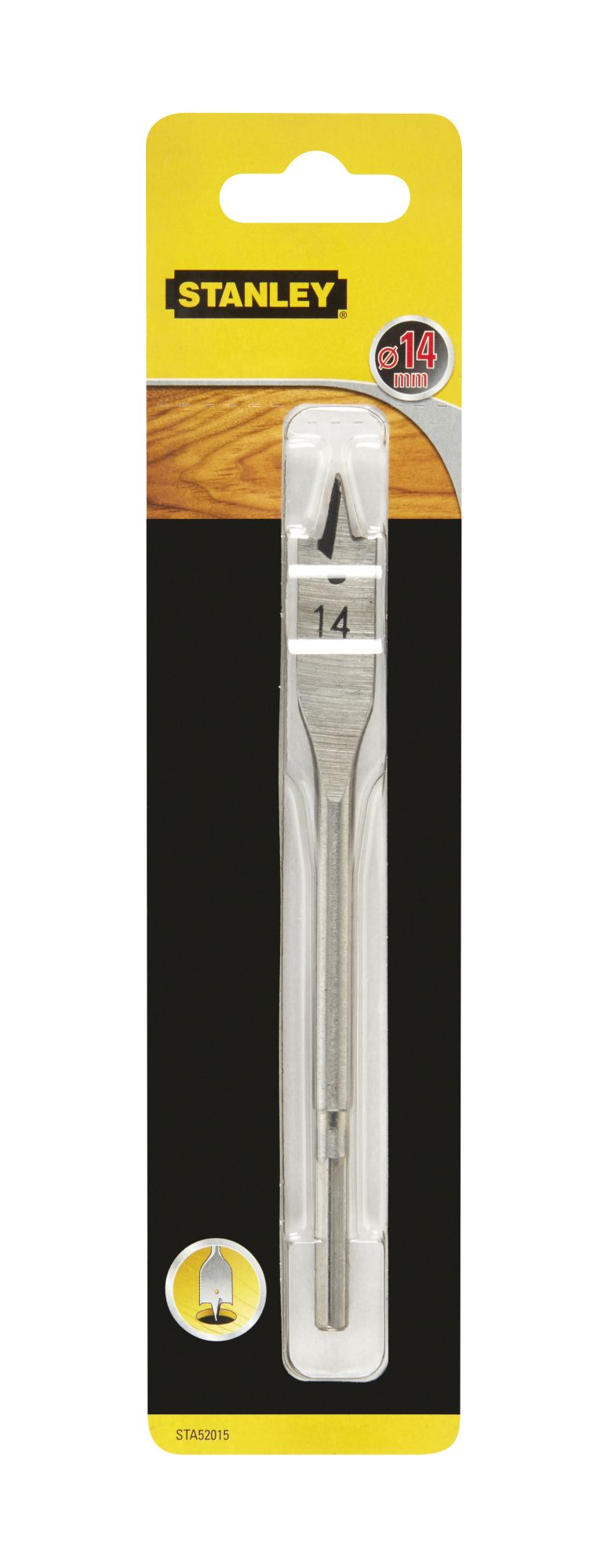 Broca de pala y bordes afilados ø 14mm