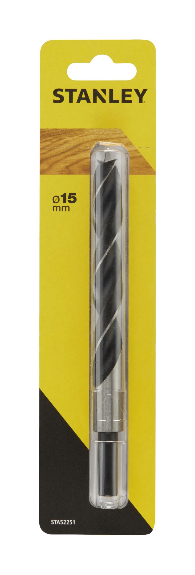 Broca de acero a con punta centradora ø 15.0 mm.