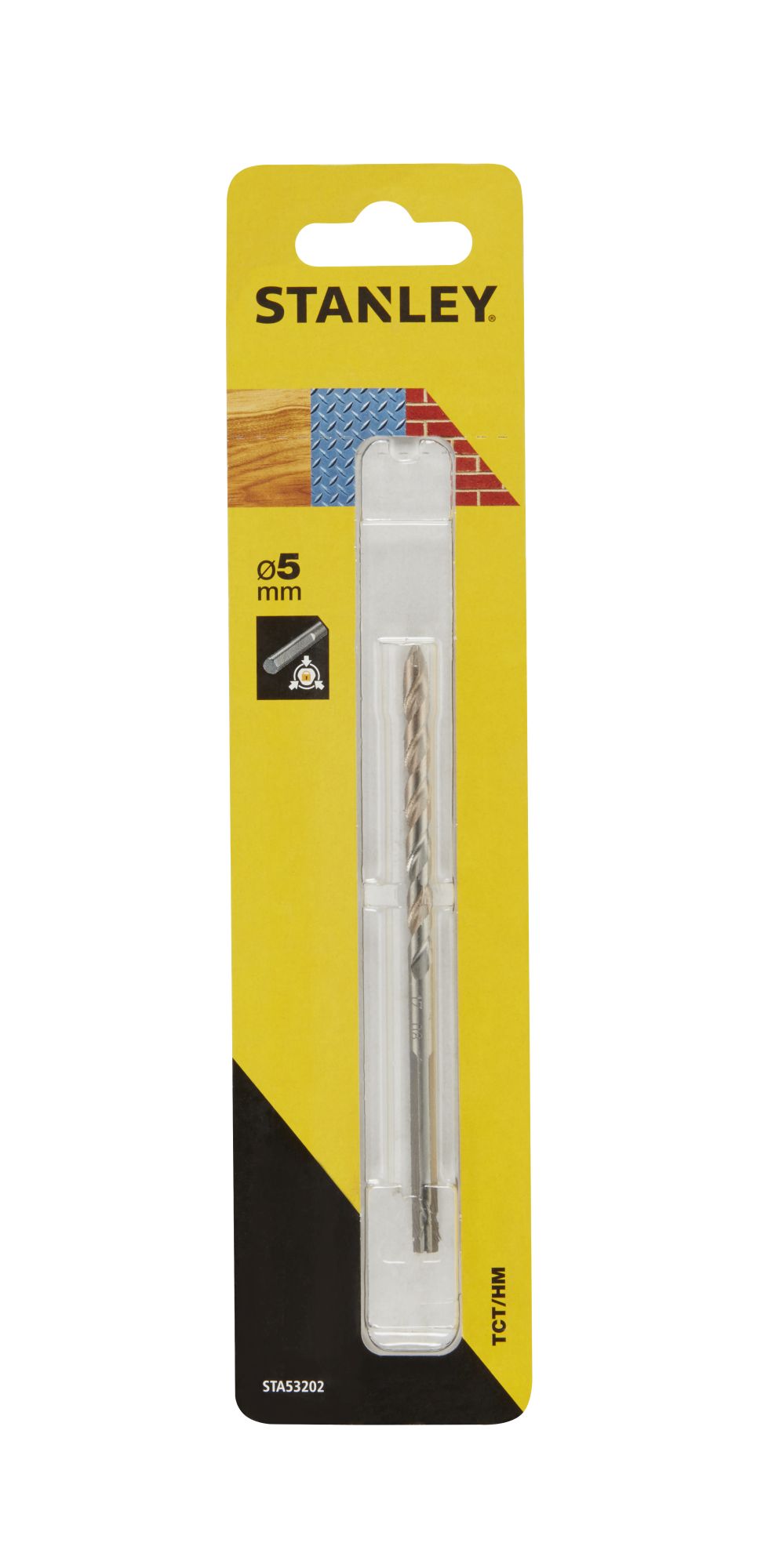 Broca multi-material con eje hexagonal ø 5mm