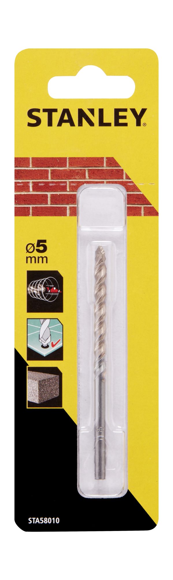 Broca para piedra con punta piloto 5x85mm