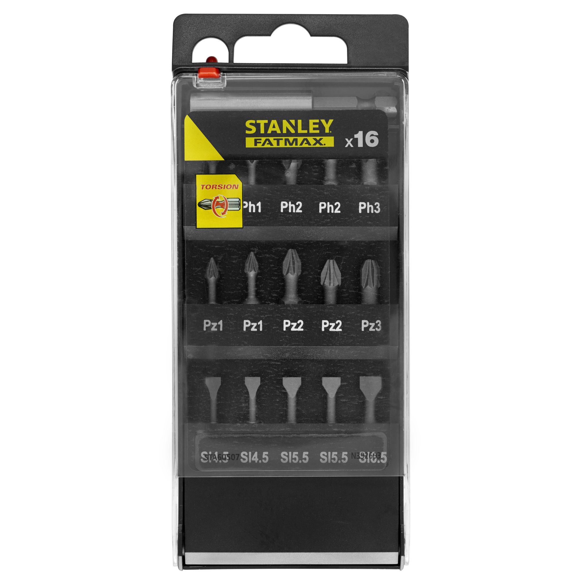 Juego de puntas para atornillar de 16 piezas Torsion