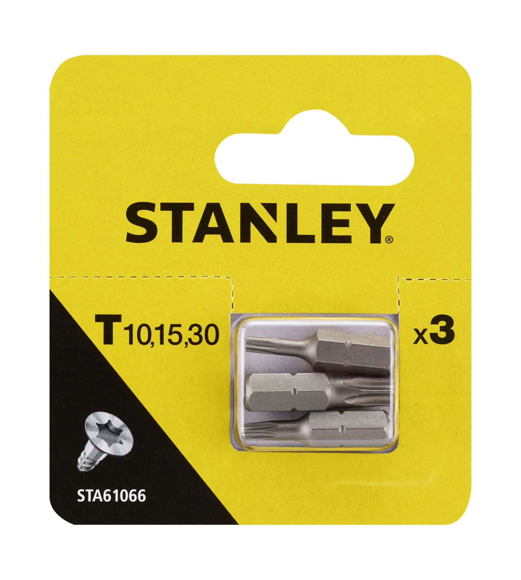 3 puntas Torx 25mm T10, T15 y T30