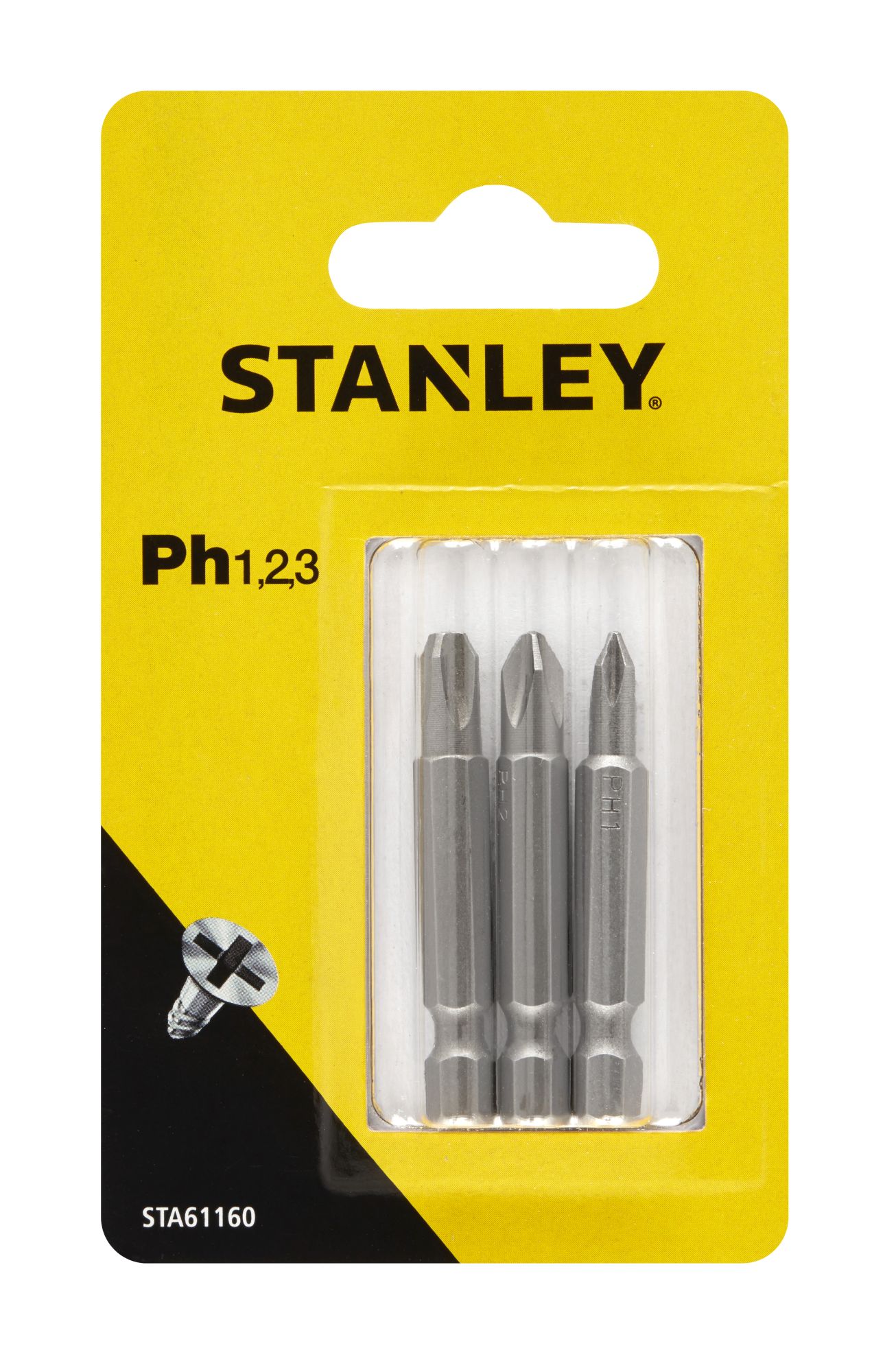 3 puntas Philips 50mm Ph1, PH2 y Ph3