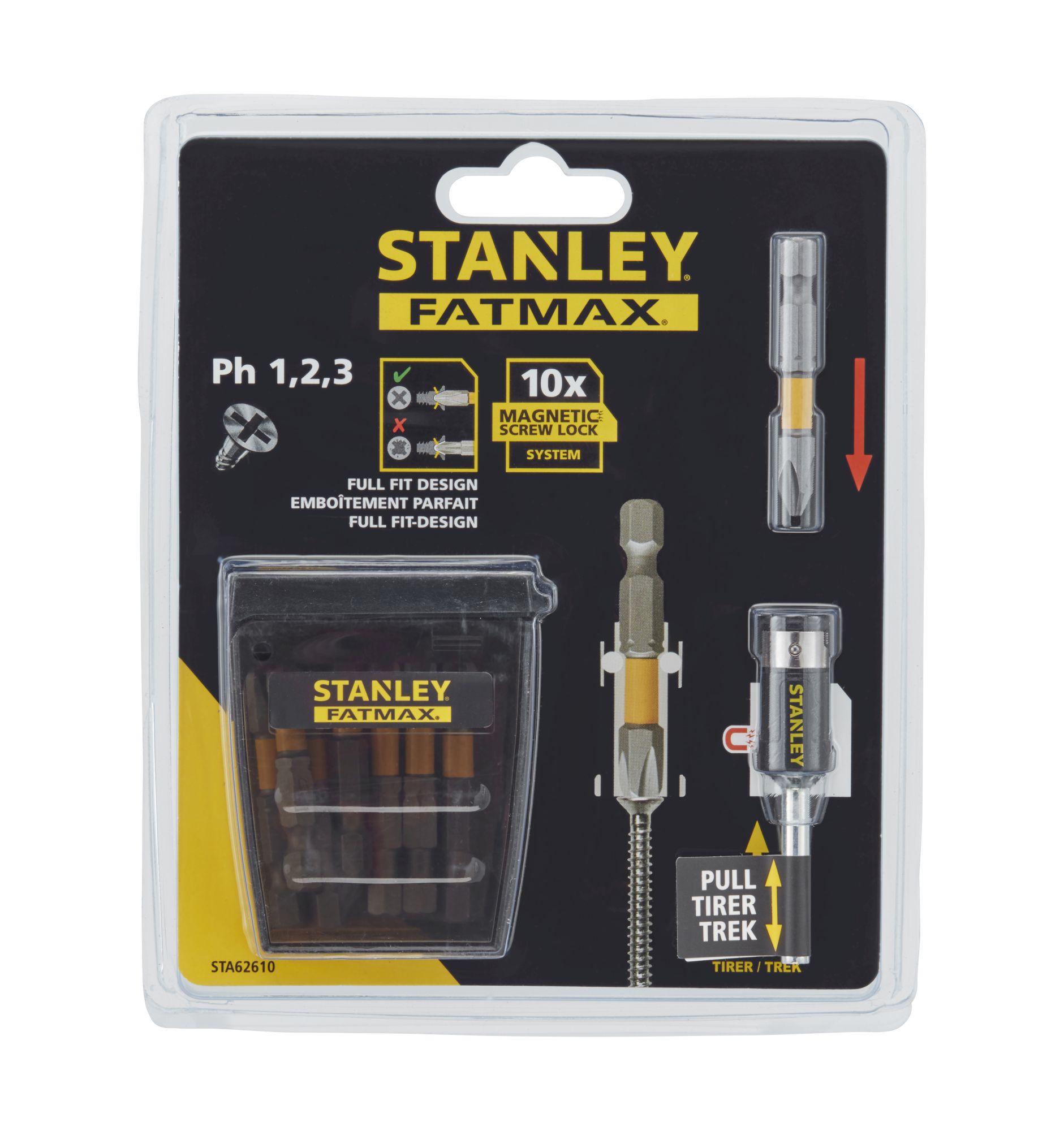 Tic Tac con 10 piezas. 9 puntas y adaptador magnético