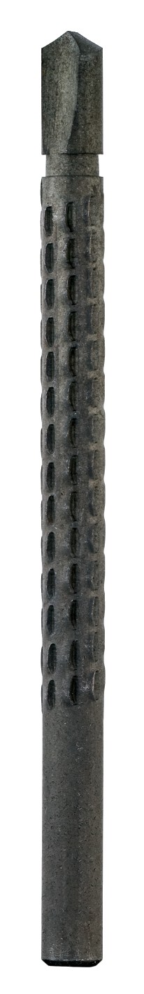 Raspa tipo broca ø 7mm, profundidad 65mm.  Eje 7mm