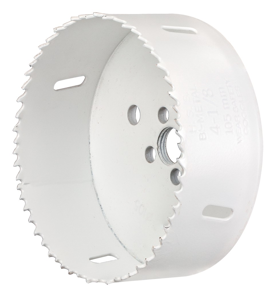 Broca de corona bimetálica 105mm.  Prof de corte 38.3mm