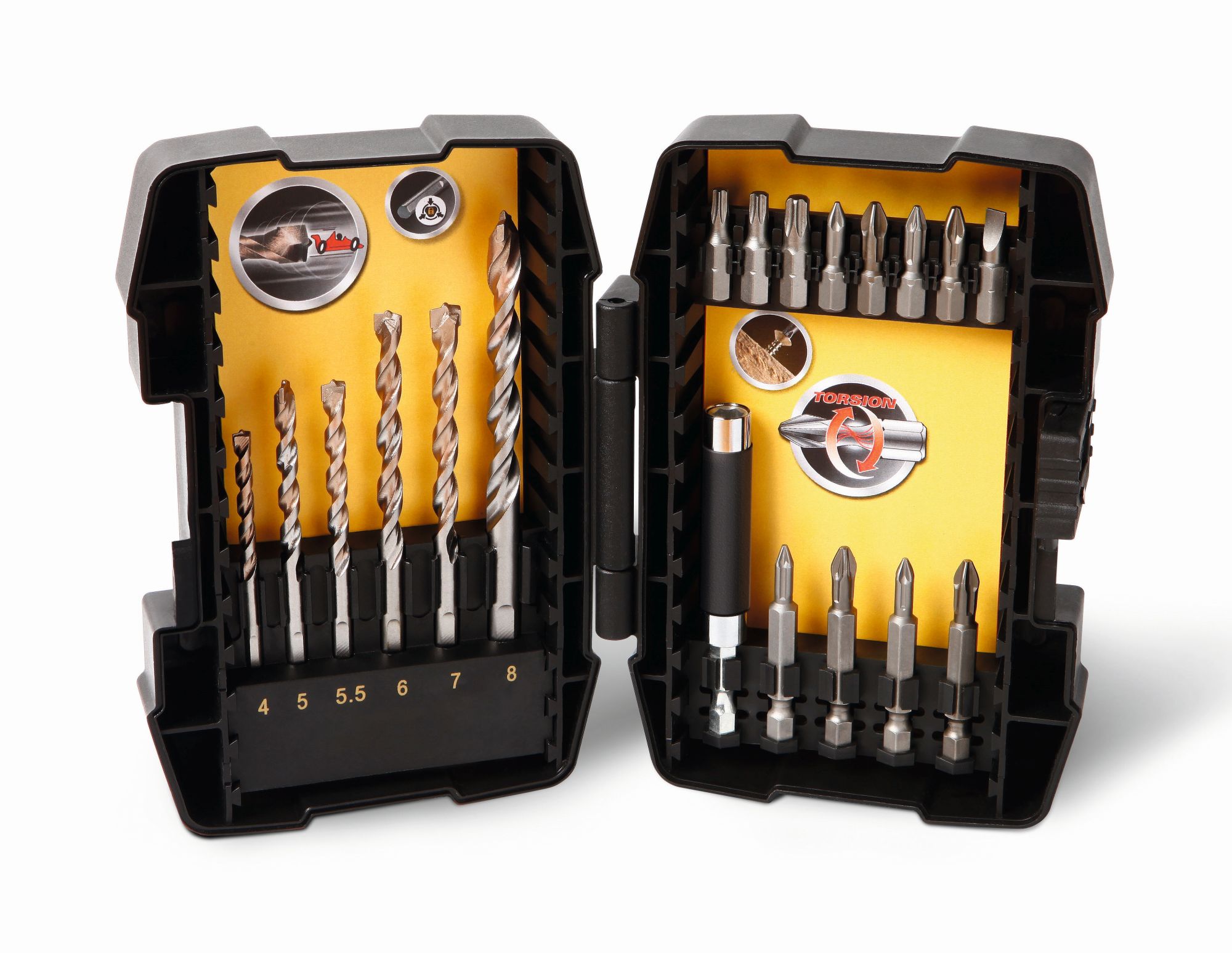 Juego de 19 piezas para atornillar y taladrar