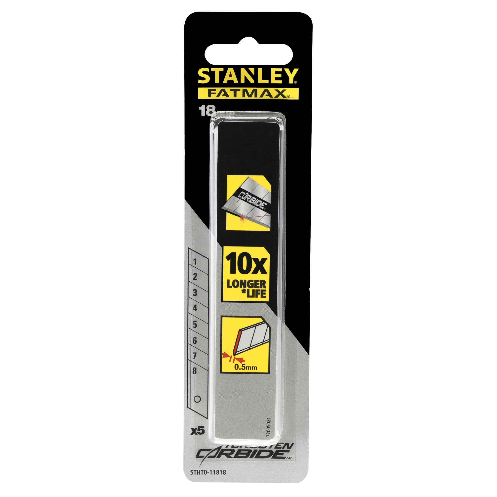 Hojas para cúter 18mm FATMAX® CARBIDE - 10 hojas