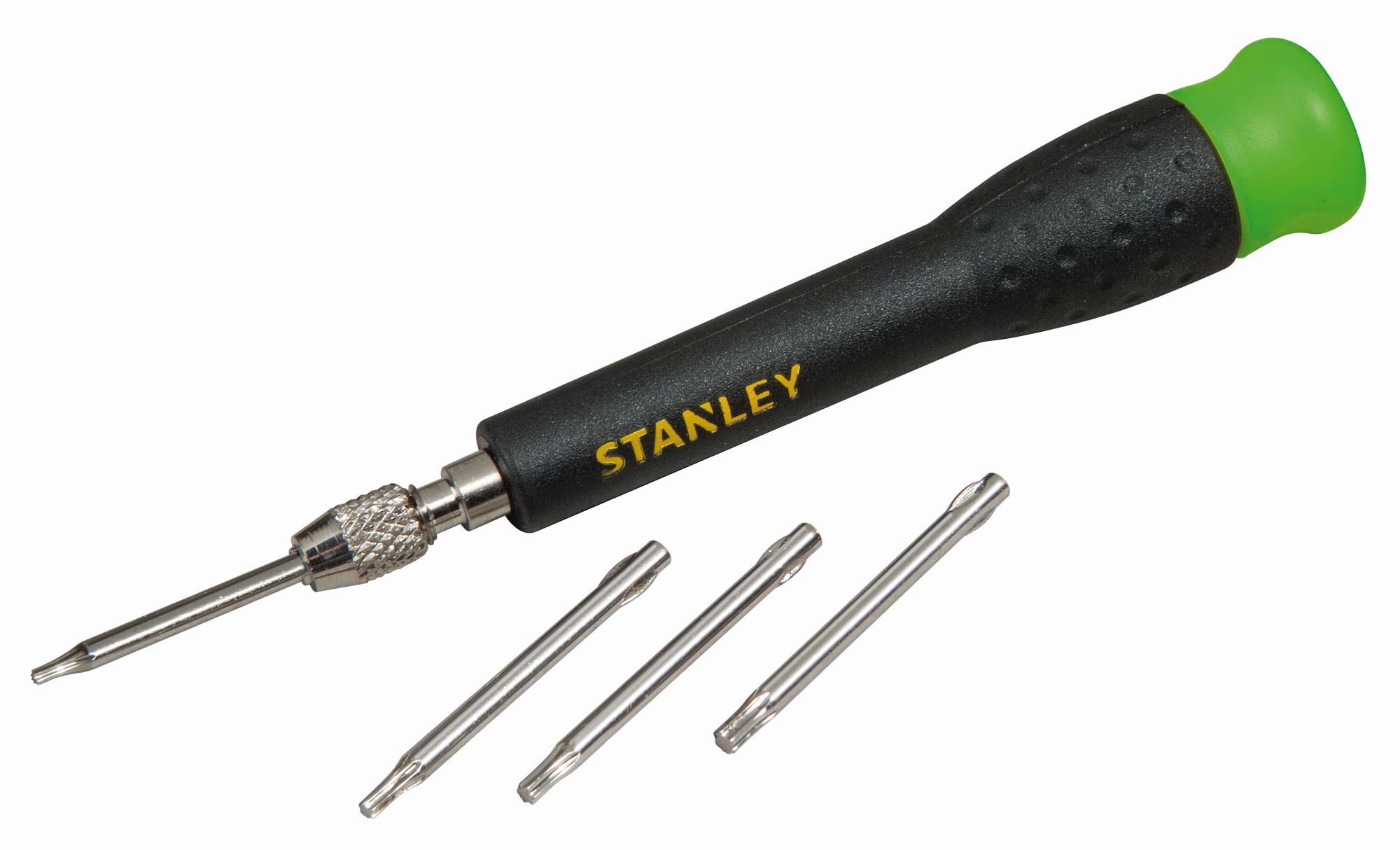 Juego destornillador de precisión.  4 puntas Torx intercambiables