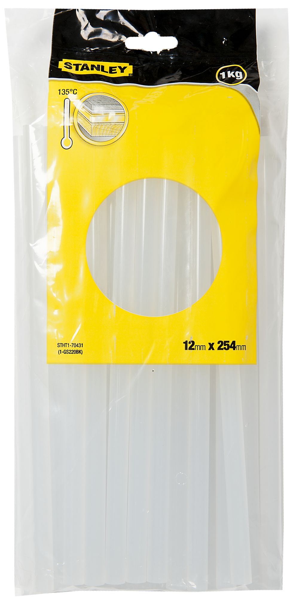 Barras transparentes 1kg 12mm x 254mm