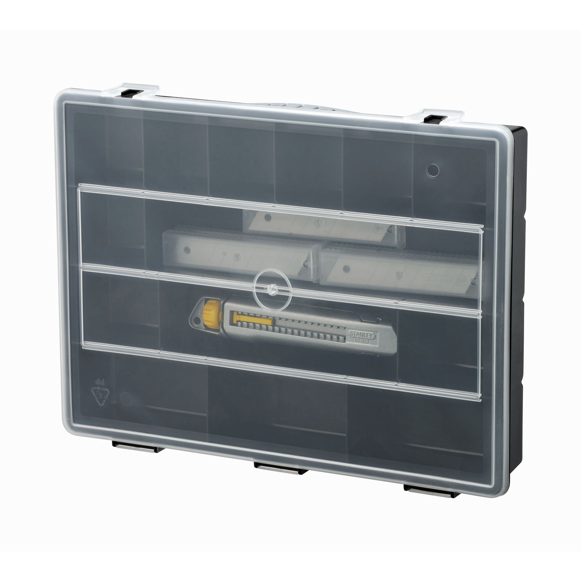 Cúter Interlock 18mm + Organizador + 50 cuchillas 18mm