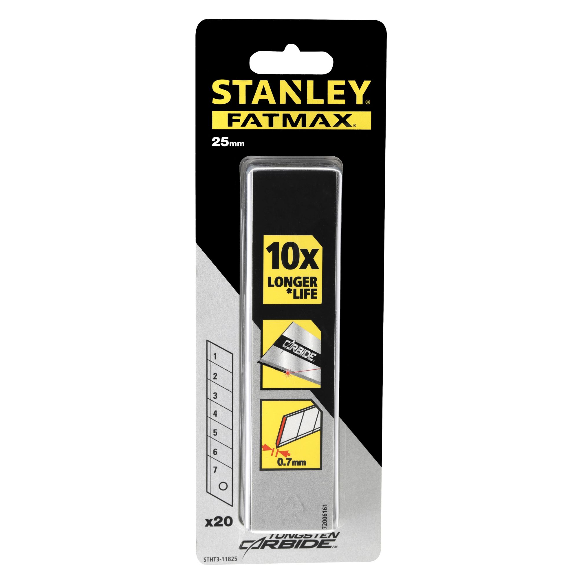 Hojas para cúter 25mm FATMAX® CARBIDE - 20 hojas