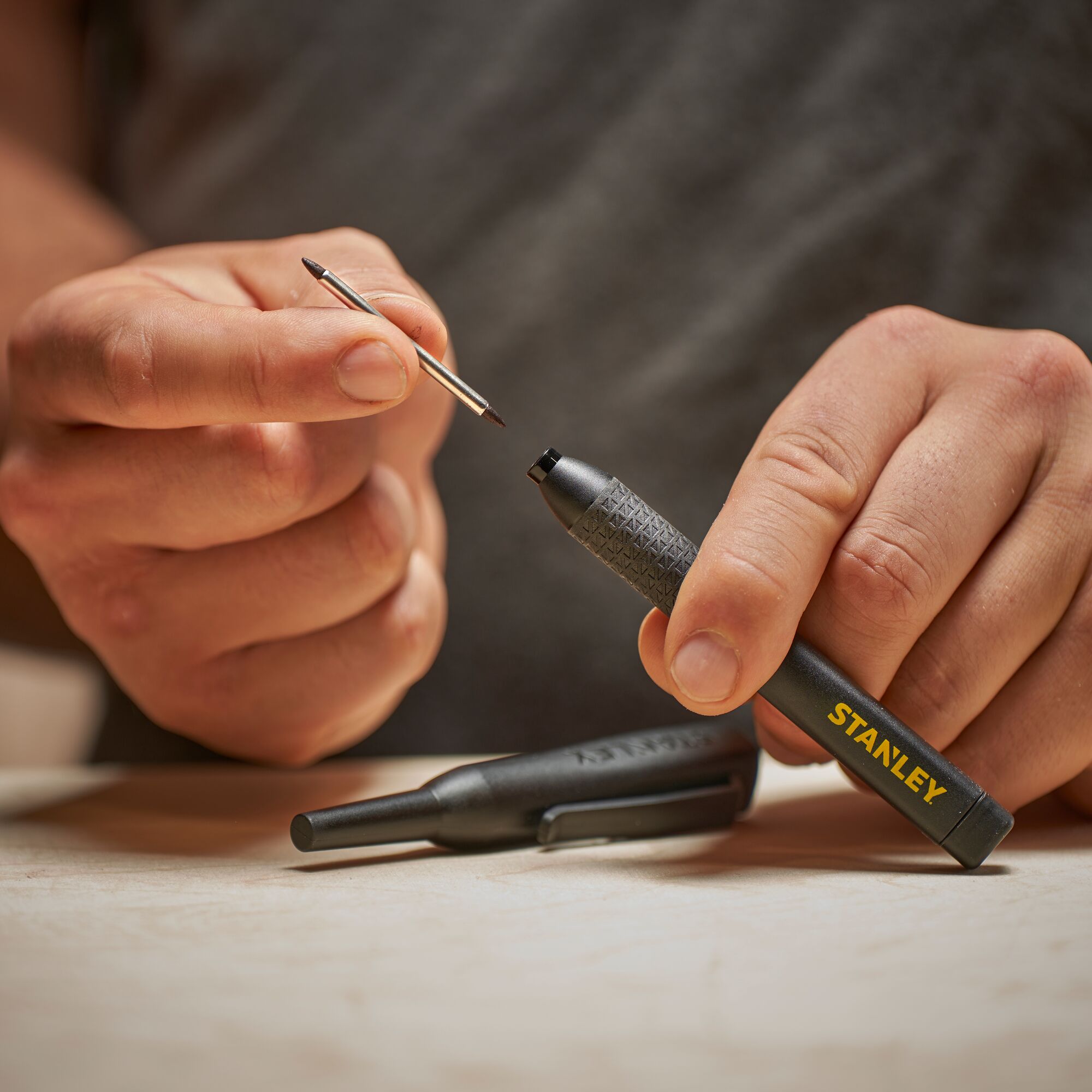 Marcador de Tinta Negro STANLEY® - 1 Ud