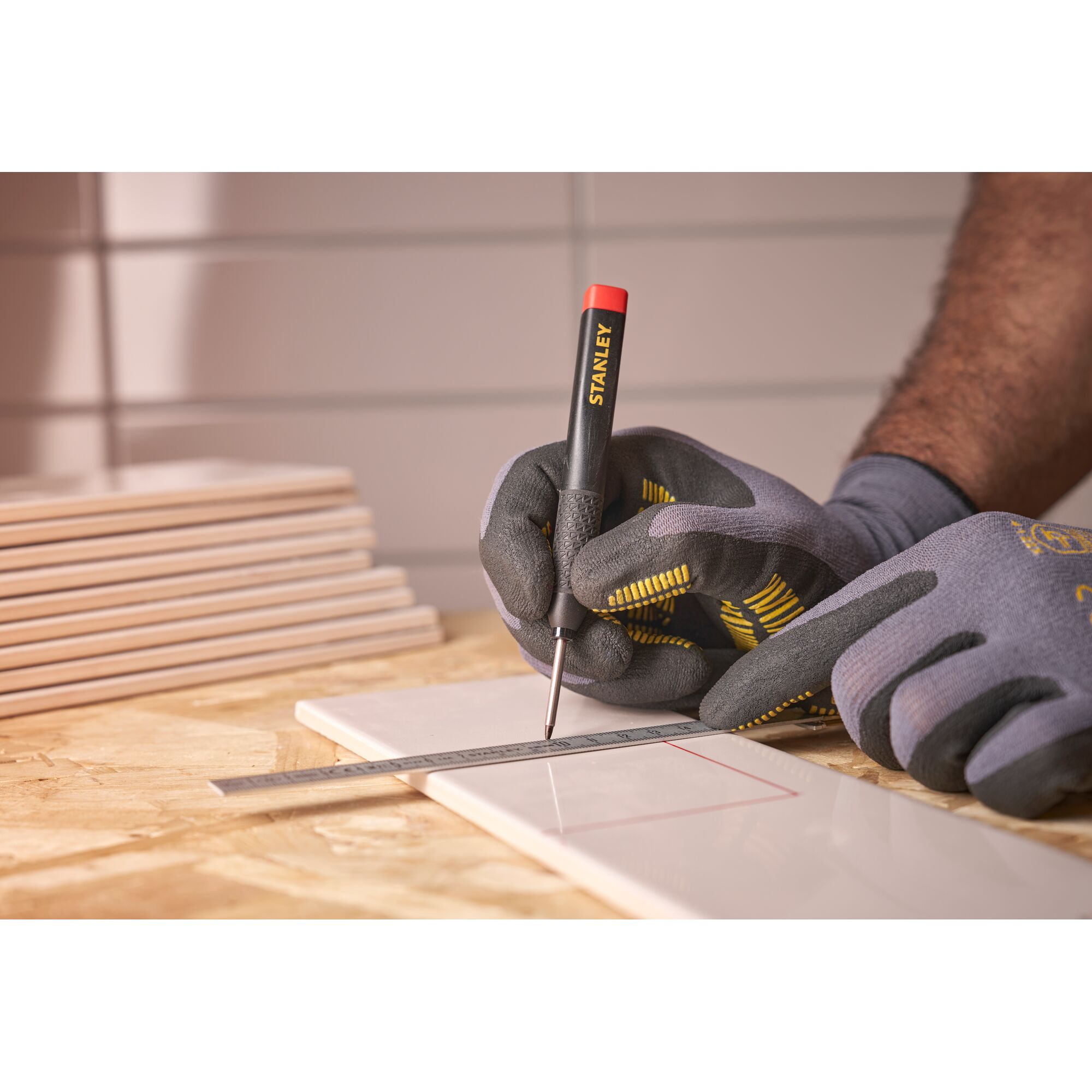 Marcador de Tinta Rojo STANLEY® - 1 Ud