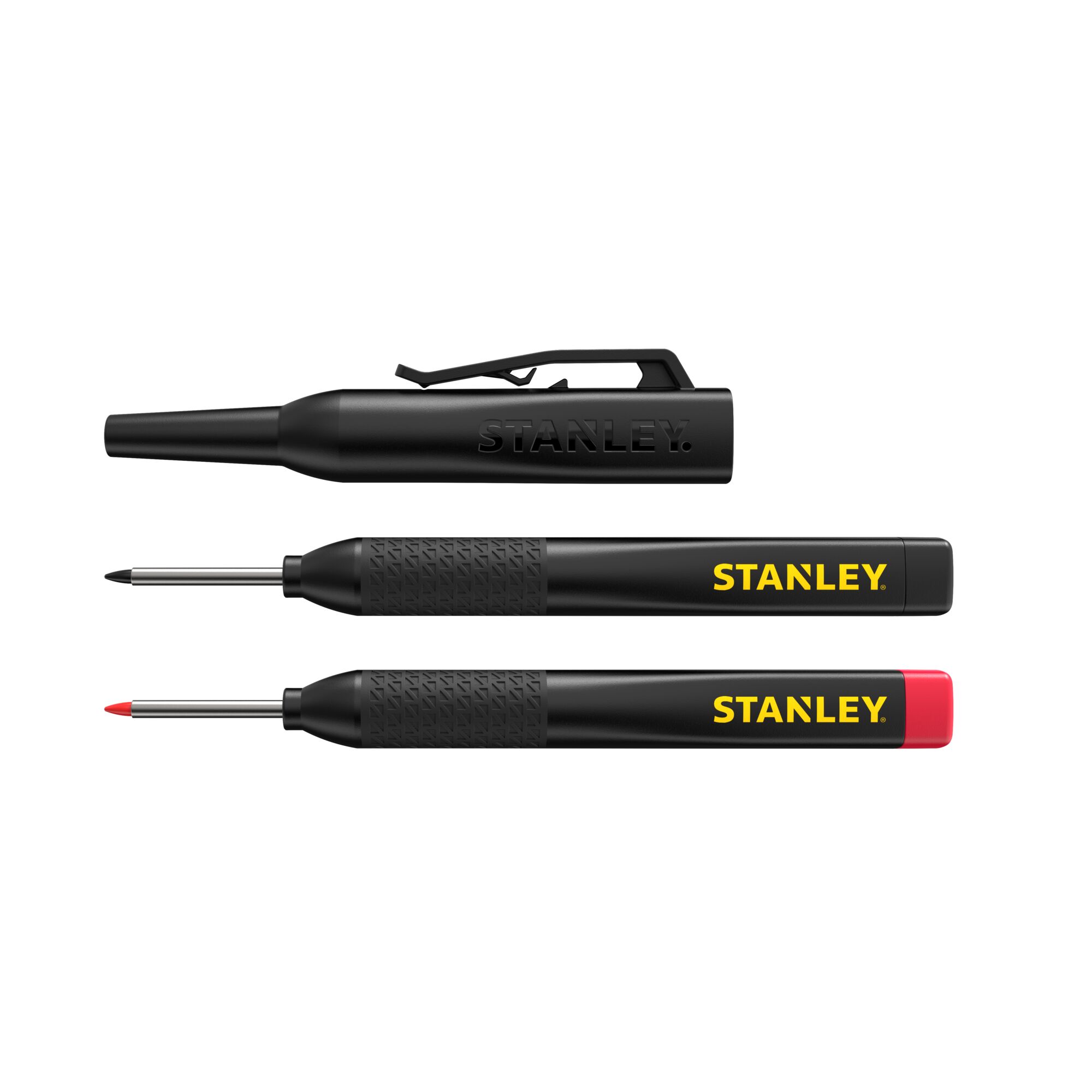 Twin Pack Marcadores de Tinta Negro y Rojo STANLEY®