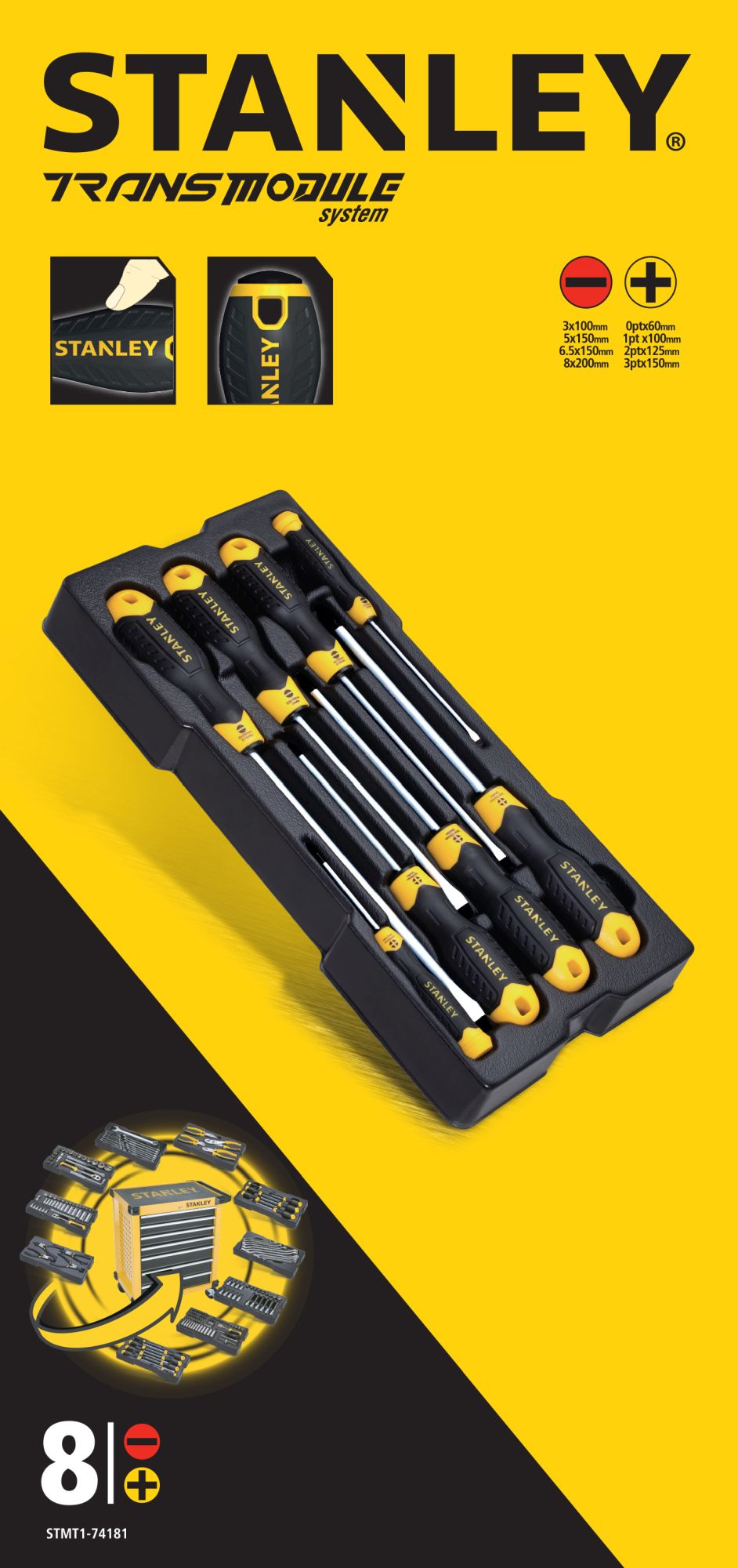 Transmodule. 8 destornilladores CushionGrip