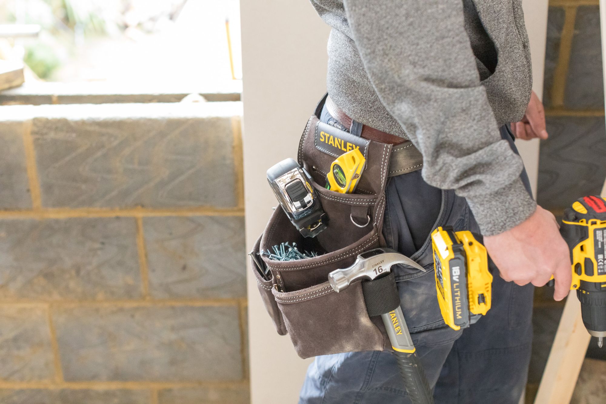 Bolsa para clavos con 2 bolsillos