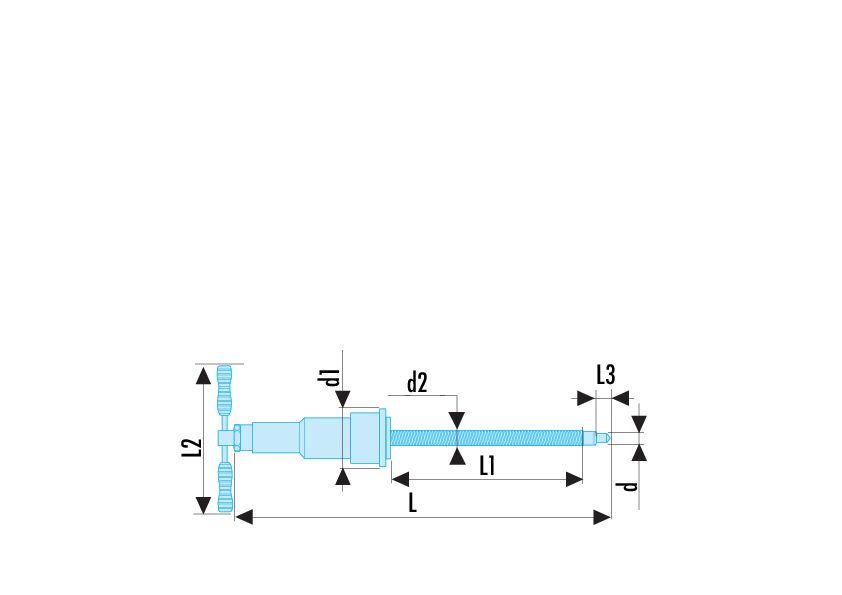 Tornillo hidráulico 10 T