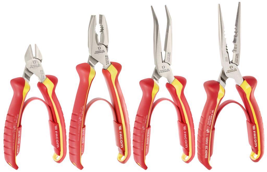 Juego de 4 alicates 1000 Voltios