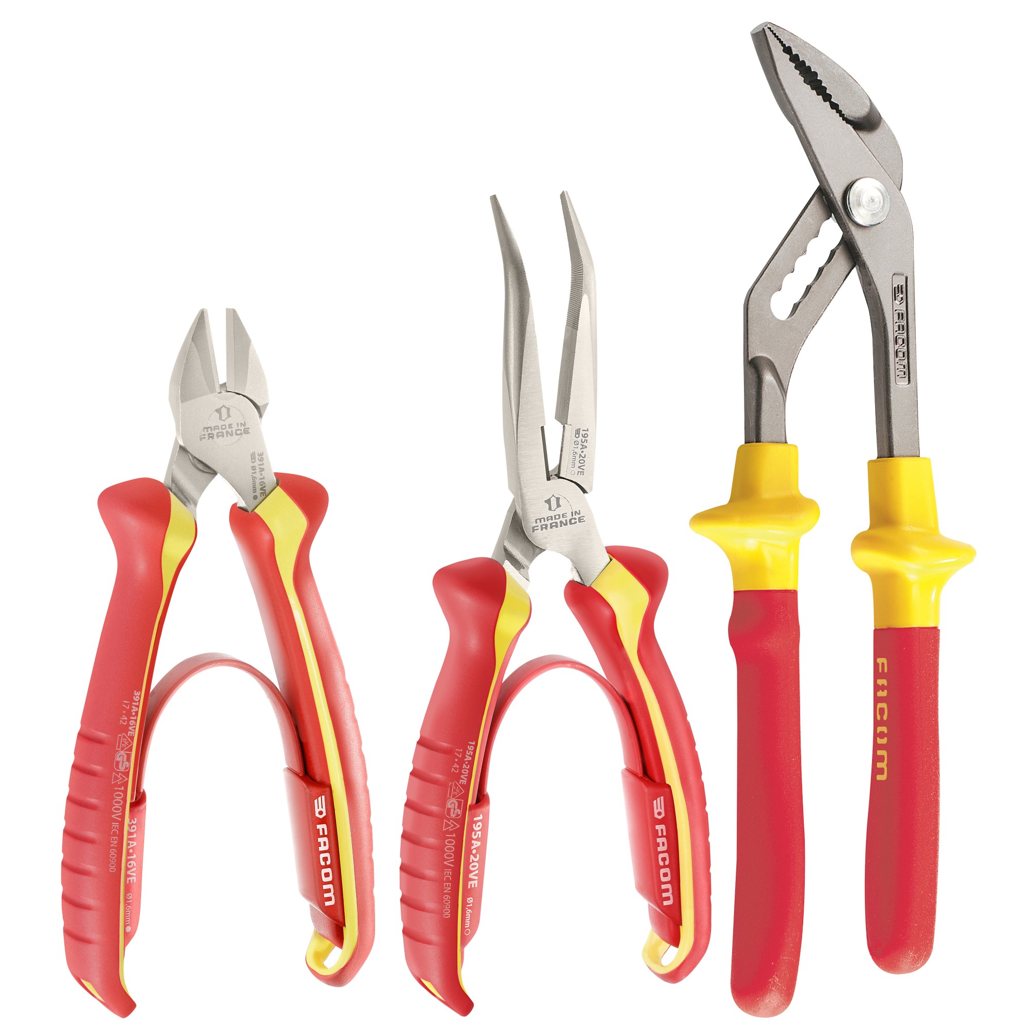 JUEGO DE 3 ALICATES 1000 VOLTIOS | VE.A3