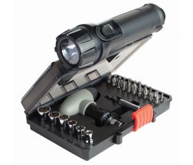 A7224-XJ - Juego de Linterna + conjunto para atornillar + Chaleco