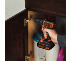 BDCDC18K-QW - Taladro atornillador 18V + cargador 400mA + Maletín + 1 batería