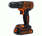 BDCDC18KB-QW - Taladro atornillador 18V + cargador 400mA + maletín + 2 baterías