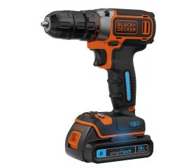 BDCDC18KST-QW - Taladro atornillador 18V 1.5Ah con batería Smart Tech,  cargador 400mA y maletín