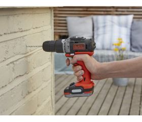 BDCHD12S1A-QW KIT Taladro Percutor 12V con batería 12V USB, 80 Accesorios y Cargador USB