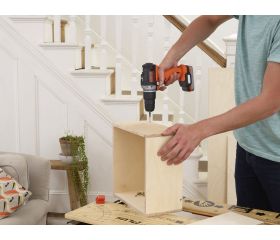 BDCHD12S1A-QW KIT Taladro Percutor 12V con batería 12V USB, 80 Accesorios y Cargador USB