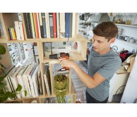 BDCHD12S1A-QW KIT Taladro Percutor 12V con batería 12V USB, 80 Accesorios y Cargador USB