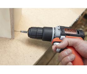 BDCHD12S1A-QW KIT Taladro Percutor 12V con batería 12V USB, 80 Accesorios y Cargador USB