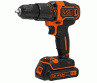 BDCHD18K-QW -  Taladro percutor 18V + cargador 400mA + 1 batería