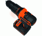 BDCHD18KB-QW - Taladro percutor 18V + cargador 400mA + 2 baterías + Maletín