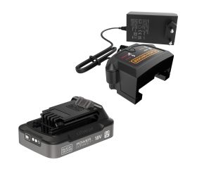 BDL2018S1B-QW - Starter Kit 18V POWERCONNECT™ con batería 2Ah Lítio con indicador de estado de carga y cargador de 1A