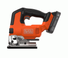 BLCJS78E1-QW - Sierra de calar BRUSHLESS 18V con 1 batería de 2,5Ah con indicador de carga, cargador, guía paralela, conexión para aspirador y 3 hojas