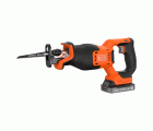 BLCR78E1-QW - Sierra de sable BRUSHLESS 18V con 1 batería de 2,5Ah, cargador y 3 hojas