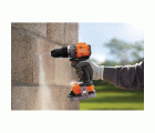 BLD783E2K-QW - Taladro percutor BRUSHLESS 18V con 2 baterías de 2,5Ah con indidcador de carga, cargador rápido de 1A y maletín