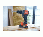BLD783E2K-QW - Taladro percutor BRUSHLESS 18V con 2 baterías de 2,5Ah con indidcador de carga, cargador rápido de 1A y maletín
