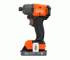 BLIM78E1K-QW - Atornillador de impacto BRUSHLESS 18V con 1 batería de 2,5Ah con indicador de carga, cargador rápido de 1A, 10 accesorios y maletín
