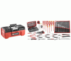 Selección electromecánico 80 herramientas - caja de herramientas plástica