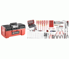 Selección electromecánico 105 herramientas - caja de herramientas plástica