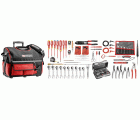 Selección electricista 101 herramientas - caja de herramientas textil con ruedas