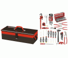 Selección plomero 67 herramientas - caja de herramientas metal