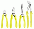 Juego de 4 pinzas con vainas fluorescentes