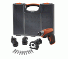 CS3652OA-QW - Atornillador 3.6V Litio con 3 cabezales y 10 accesorios en organizador